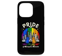 Bandera arcoíris de Pride of Minneapolis City Minnesota Cats Carcasa para iPhone 13 Pro
