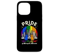 Bandera arcoíris de Pride of Minneapolis City Minnesota Cats Carcasa para iPhone 13 Pro MAX