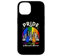 Bandera arcoíris de Pride of Minneapolis City Minnesota Cats Carcasa para iPhone 14