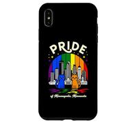 Bandera arcoíris de Pride of Minneapolis City Minnesota Cats Carcasa para iPhone XS MAX