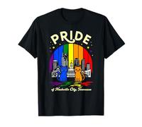 Bandera arcoíris de Pride of Nashville City Tennessee Cats Camiseta