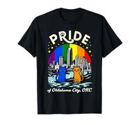 Bandera arcoíris de Pride of Oklahoma City, OKC Cats Camiseta