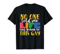 Bandera arcoíris Nadie me Dijo la Vida Este Orgullo Gay LGBTQ Camiseta gráfica económica