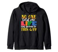 Bandera arcoíris Nadie me Dijo la Vida Este Orgullo Gay LGBTQ Sudadera con Capucha