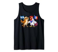Bandera Argentina Francia Raíces Argentinas Francesa Camiseta sin Mangas