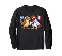 Bandera Argentina Francia Raíces Argentinas Francesa Manga Larga
