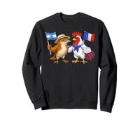Bandera Argentina Francia Raíces Argentinas Francesa Sudadera