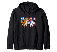 Bandera Argentina Francia Raíces Argentinas Francesa Sudadera con Capucha