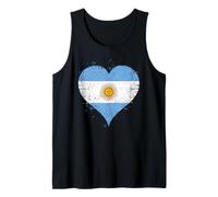 Bandera Argentina Fresca para Orgulloso Argentino Fanático Camiseta sin Mangas