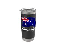 Bandera australiana de Australia Hombres Mujeres Niños Aussie Vaso térmico de acero inoxidable de doble pared