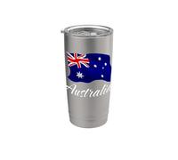 Bandera australiana de Australia Hombres Mujeres Niños Aussie Vaso térmico de acero inoxidable de doble pared