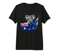 Bandera Australiana del Oso Koala de Australia Camiseta Premium