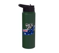 Bandera australiana del oso koala de Australia Stainless Steel Insulated Water Bottle