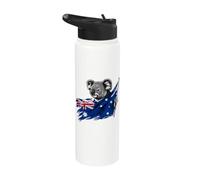 Bandera australiana del oso koala de Australia Stainless Steel Insulated Water Bottle