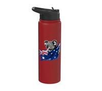 Bandera australiana del oso koala de Australia Stainless Steel Insulated Water Bottle