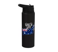 Bandera australiana del oso koala de Australia Stainless Steel Insulated Water Bottle