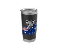 Bandera australiana del oso koala de Australia Vaso térmico de acero inoxidable de doble pared