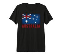 Bandera Australiana Envejecida Australiana para Hombres, Mujeres y niños, Australia Camiseta Premium
