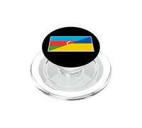 Bandera AZERBAIYÁN Ucrania AZERBAIYANI NACIONALIDAD Ucrania PopSockets PopGrip para MagSafe