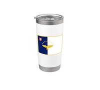 Bandera Azores Vaso térmico de acero inoxidable de doble pared