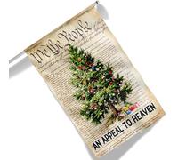 Bandera Balcón Árbol De Navidad Americano Mln1916F Resistente A La Decoloración Bandera Resistente Al Agua Pancarta Para Cumpleaños En Interiores Procesiones 90X150Cm