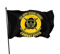 Bandera Balcón Buzo de combate de las Fuerzas Especiales Flags 90X150cm | Personalizada Banderin Resistente al viento Bandera para Decoración Cumpleaños Balcon del Ejército