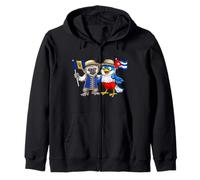 Bandera Barbados Cuba Raíces Barbadenses Herencia Cubana Sudadera con Capucha