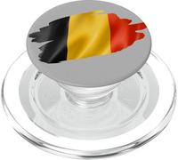 Bandera Belga del Orgullo Nacional patriótico de Bélgica PopSockets PopGrip para MagSafe