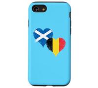 Bandera Bélgica Escocia Genial para Orgulloso Escocés Belga Carcasa para iPhone SE (2020) / 7/8