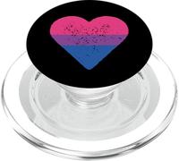 Bandera Bisexual con corazón Bisexual, Regalo de Orgullo LGBTQ PopSockets PopGrip para MagSafe