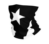 Bandera Blanca Y Negra De Puerto Rico Unisex Pasamontañas Protección UV Snood Transpirable Bandana para Deportes Aire Libre Moto Verano