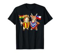 Bandera Bolivia Chile Raíces Bolivianas Herencia Chilena Camiseta