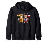 Bandera Bolivia Chile Raíces Bolivianas Herencia Chilena Sudadera con Capucha