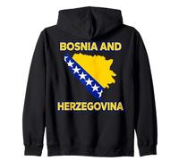 Bandera Bosnia y Herzegovina para Hombres, Mujeres y niños bosnios Sudadera con Capucha