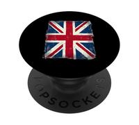 Bandera británica con diseño de Bandera británica PopSockets PopGrip Adhesivo