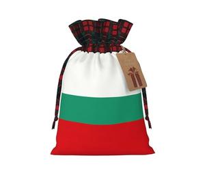 Bandera búlgara de 4.7 x 6.9 pulgadas, bolsa de regalo de gran capacidad con cordón para tus preciosos regalos de Halloween, 1 unidad