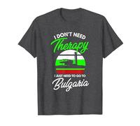 Bandera búlgara I Bandera de Bulgaria I Vacaciones Bulgaria Camiseta, Hombre, Jaspeado Oscuro, 5XL
