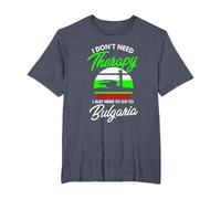 Bandera búlgara I Bandera de Bulgaria I Vacaciones Bulgaria Camiseta, Hombre Tallas Grandes, Azul Jaspeado, 5X Alto