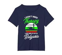 Bandera búlgara I Bandera de Bulgaria I Vacaciones Bulgaria Camiseta, Mujer Tallas Grandes, Azul Marino, 5XL Grande
