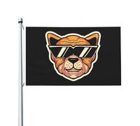 Bandera Cabeza de perro genial Flag 90X150cm | Impresión Banderines Pancarta Clásica Bandera Pirata para Barras Fiestas Jardin