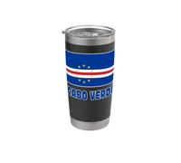 BANDERA CABO VERDE CABO VERDE Vaso térmico de acero inoxidable de doble pared