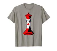 Bandera Canadiense en la Pieza de ajedrez más poderosa: Reina Camiseta