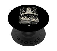 Bandera católica de Batalla de Lepanto 1571 Crusader PopSockets PopGrip Adhesivo
