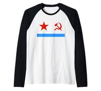 Bandera CCCP DE LA UNIÓN SOVIÉTICA URSS Camiseta Manga Raglan