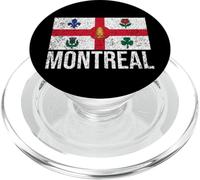 Bandera Ciudad DE Montreal Quebec CANADÁ PopSockets PopGrip para MagSafe