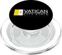 Bandera Ciudad del Vaticano Roma Italia San Pedro Basilica PopSockets PopGrip para MagSafe