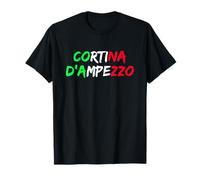 Bandera Ciudad Italiana Cortina D'Ampezzo Camiseta