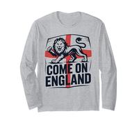 Bandera clásica con el Eslogan del país «Cheer Til I Die Come on England» Manga Larga