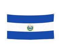 Bandera colgante decorativa de 70 x 35 pulgadas, festival interior y exterior, fiesta de Navidad, cumpleaños, pancarta de fiesta de El Salvador