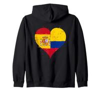 Bandera Colombia España Aficionados Españoles Colombianos Sudadera con Capucha